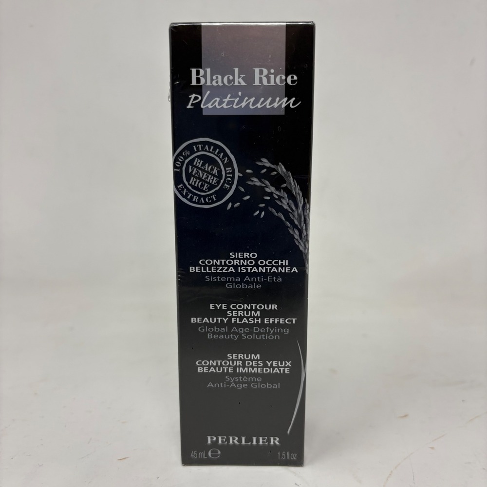 Perlier Black Rice Platinum Eye Contour Serum‎ 1.5 fl oz Global Age-Defying New